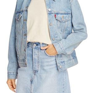 Levi’s  Womens Ex Boyfriend Trucker Denim Jean Jacket 1X